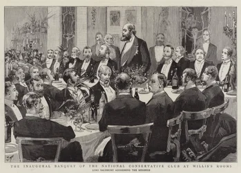 Das Eröffnungsbankett des National Conservative Club in Willis